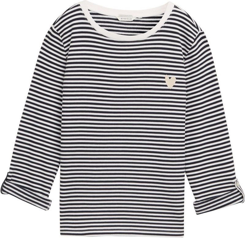 Tom Tailor - Comfort Fit - Sweatshirt - Multicolor - Katoenmix