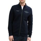 Sweatvest - Zwart - Sweatstof - Met Logoprint