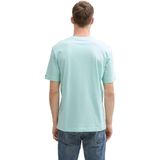 TOM TAILOR - Shirt - Navy - Ronde Hals - Kwartmouw