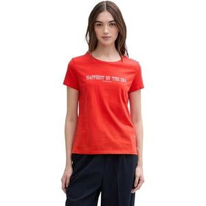 TOM TAILOR - 13745 - T-shirt - Scarlet Red - Dames