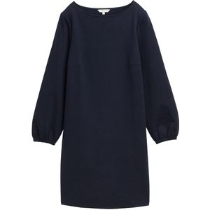TOM TAILOR - Jurk - Navy - Geribbeld Gebreid - Katoen - Kort/Mini