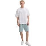 Tom Tailor - Relaxed Fit Jogger Sweat Shorts - Lichtblauw - Katoen/Polyester