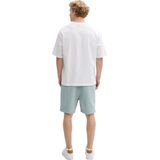 Tom Tailor - Relaxed Fit Jogger Sweat Shorts - Lichtblauw - Katoen/Polyester