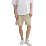 Tom Tailor - Relaxed Fit Jogger Shorts - Beige - Katoen/Polyester