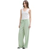 Tom Tailor - Broek met Wijde Pijpen - Effen Kleur - Hoge Taille - Chino Broeken