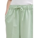 Tom Tailor - Broek met Wijde Pijpen - Effen Kleur - Hoge Taille - Chino Broeken