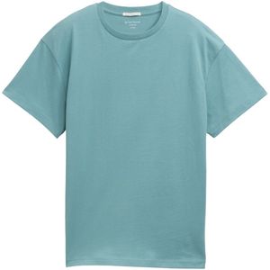 TOM TAILOR - Shirt - Pastelgroen - Oversized - Kwartmouw