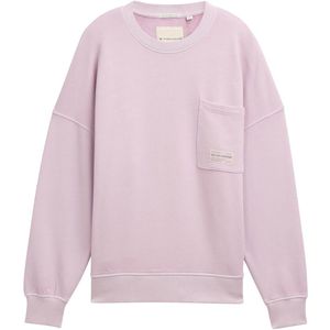 TOM TAILOR - 37137 - Sweatshirt - Grijs Roze - Oversized Fit