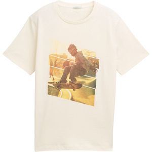 TOM TAILOR T-shirt voor jongens, 12906 - Wool White, 152