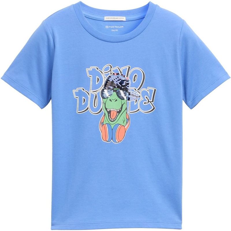 Tom Tailor - Korte Mouwen T-shirt - Jongens - Blauw - Katoen