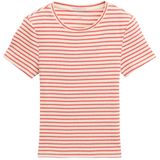 TOM TAILOR - T-shirt - Fresh Red And White Streep - Meisjes - 128