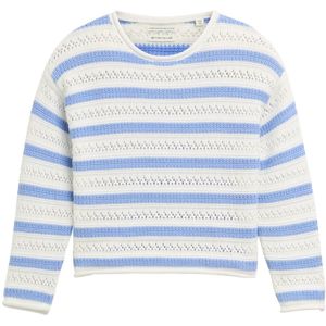 TOM TAILOR meisjes trui, 37207 - Off White Light Blue Stripe, 92-98