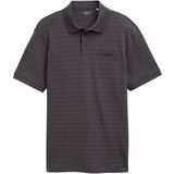 TOM TAILOR - Shirt - Donkergrijs - Polokraag - Kwartmouw