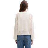 TOM TAILOR DENIM - Trui - Offwhite - Knitwear - Overcut Schouder
