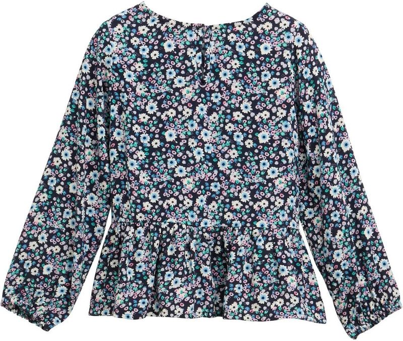 TOM TAILOR - 1045130 - Blouse - Blauwe Multicolor Flower Print - Meisjes - A-lijn