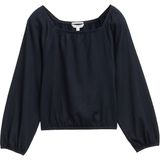 Blouse - Effen - Strapless/off-shoulder - Lange Mouw - Losse Pasvorm