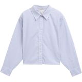 TOM TAILOR - Blouse - Pale Blue Thin Stripe - Meisjes - Boxy-fit - Lange Mouwen