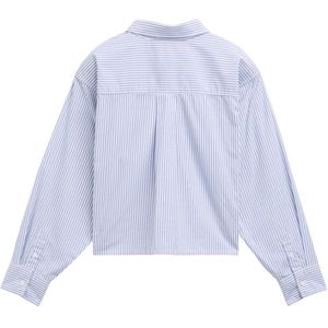 TOM TAILOR - Blouse - Pale Blue Thin Stripe - Meisjes - Boxy-fit - Lange Mouwen