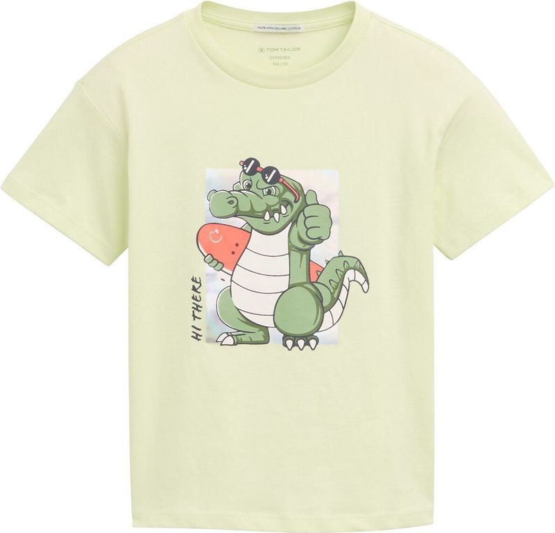 Tom Tailor - T-shirt - Effen - Puur Katoen - Motiefprint