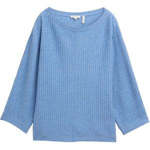 TOM TAILOR - Trui - Hemelsblauw - Knitwear - Driekwart Mouw