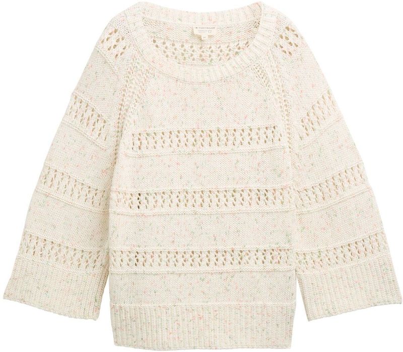 Tom Tailor - Trui - Dames - 3/4 Mouw - Hoog Draagcomfort