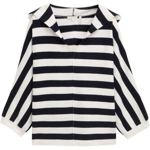 Gebreide Trui - Gestreept - Knitwear - Capuchon - Losse Pasvorm