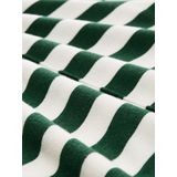 TOM TAILOR - Hoodie - Groen/Wit - Gestreept - Losse Pasvorm