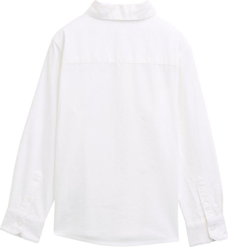 TOM TAILOR - 1045956 - Overhemd - Wit - Regular Fit - Katoen