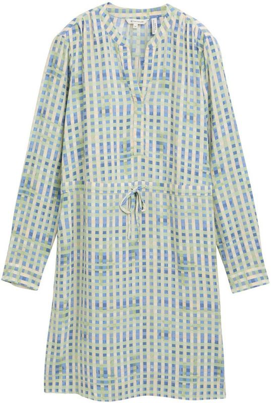 TOM TAILOR - Blousejurk - Beige - Gevoerd - Lange Mouw