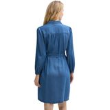 TOM TAILOR - Blousejurk - Blauw - Denim