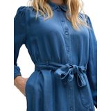 TOM TAILOR - Blousejurk - Blauw - Denim