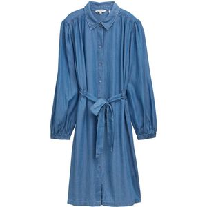 TOM TAILOR - Blousejurk - Blauw - Denim