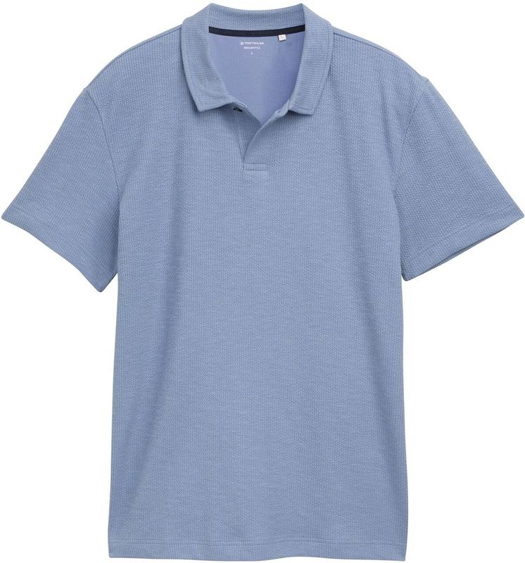 Tom Tailor - Poloshirt - Effen - Regular Fit - Korte Mouwen - RIB - Puur Katoen