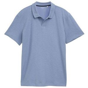 Regular Fit Ripp Poloshirt mit Stretch-Anteil