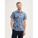 TOM TAILOR Poloshirt Piqué Poloshirt mit Palmen-Print