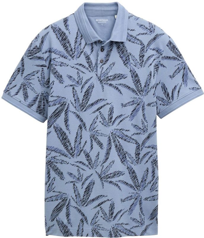 Tom Tailor - Poloshirt - Regular Fit - All-over Motief - Katoen