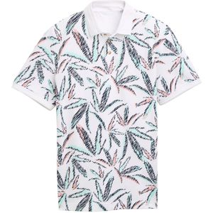 Tom Tailor - Poloshirt - Palmboomprint - Kleur: Multicolor - Materiaal: Katoen/Elastaan