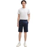 Tom Tailor - Herenbermuda - Effen - Katoenmix - Regular Fit