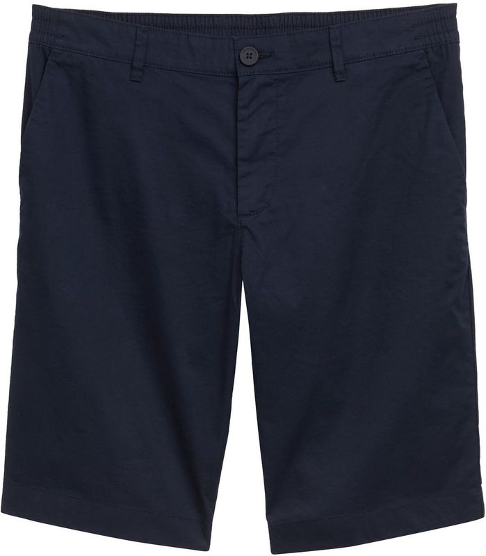 Tom Tailor - Herenbermuda - Effen - Katoenmix - Regular Fit