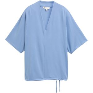 TOM TAILOR - T-shirt - Flawless Blue - Korte Mouwen - Dames