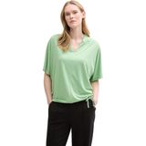 TOM TAILOR - 1045553 - T-shirt - Echt Groen - Korte Mouwen - Dames