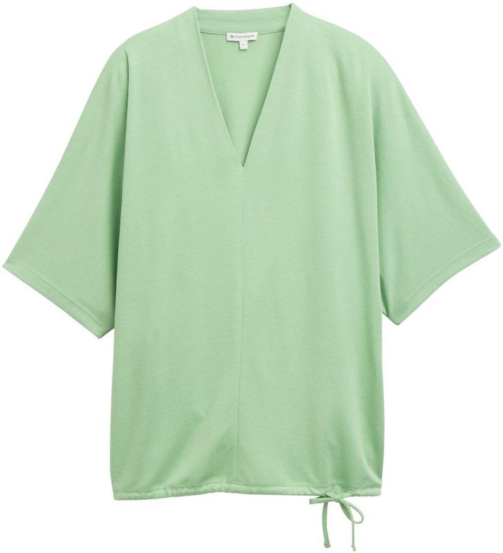 TOM TAILOR - 1045553 - T-shirt - Echt Groen - Korte Mouwen - Dames