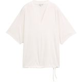 Tom Tailor - T-shirt - Korte Mouwen - Dames - Wit - Katoen