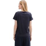 Shirt - Gestreept - Ronde Hals - Kwartmouw - Normale Pasvorm