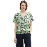 T-shirt - Bloemenprint - Jersey - V-hals - Losse Pasvorm