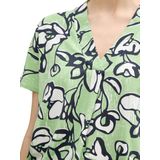 T-shirt - Bloemenprint - Jersey - V-hals - Losse Pasvorm
