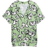 T-shirt - Bloemenprint - Jersey - V-hals - Losse Pasvorm