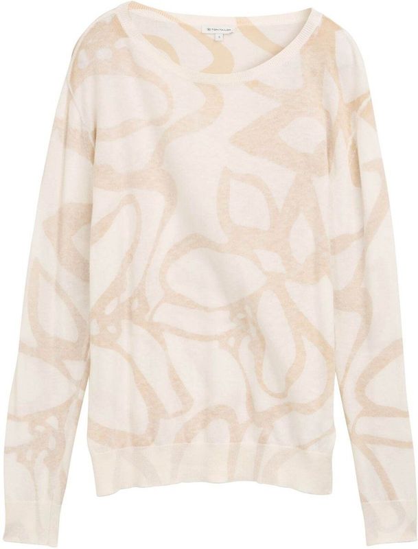 TOM TAILOR - 1045485 - Damestrui - Katoen - Bloemenpatroon aan de Binnenkant Bedrukt