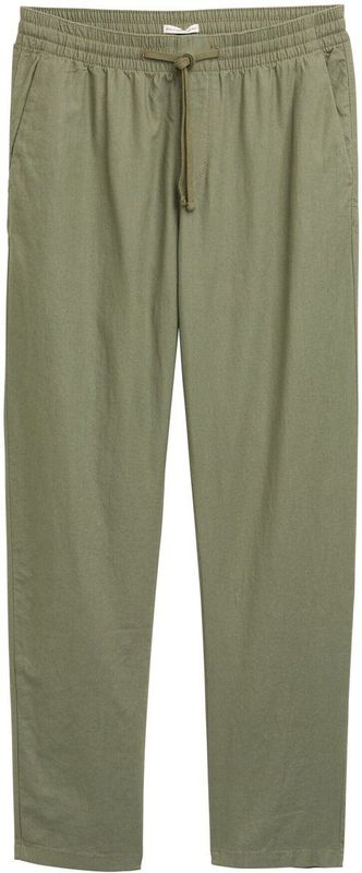 Tom Tailor Denim - Wijde Herenbroek - Effen - Katoen/Linnen - Loose Fit