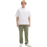 Tom Tailor Denim - LOOSE - Herenbroek - Effen - Loose Fit - Mix van Linnen en Katoen